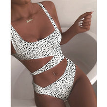 Load image into Gallery viewer, 2020 New Sexy White One Piece Swimsuit Women Cut Out Swimwear Push Up Monokini Bathing Suits Beach Wear Swimming Suit For Women