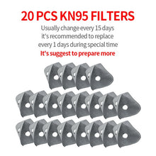 Load image into Gallery viewer, CoolChange KN95 PM2.5 Coronavirus masque Anti-poussière charbon actif avec filtre Anti-Pollution cyclisme Sport vélo vtt vélo masque facial