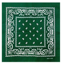 Load image into Gallery viewer, outdoor Bandana Square Scarf 55cm*55cm Black Red Paisley Headband Printed For Women/Men/Boys/Girls
