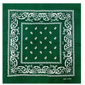 outdoor Bandana Square Scarf 55cm*55cm Black Red Paisley Headband Printed For Women/Men/Boys/Girls