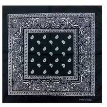 Load image into Gallery viewer, outdoor Bandana Square Scarf 55cm*55cm Black Red Paisley Headband Printed For Women/Men/Boys/Girls
