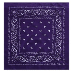 outdoor Bandana Square Scarf 55cm*55cm Black Red Paisley Headband Printed For Women/Men/Boys/Girls