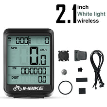 Load image into Gallery viewer, INBIKE Waterproof Bicycle Computer Wireless And Wired MTB Bike Cycling Odometer Stopwatch Speedometer Watch LED Digital Rate
