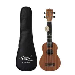 Aiersi brand 21 inch ukelele mahogany Soprano gecko ukulele musical instrument  guitar