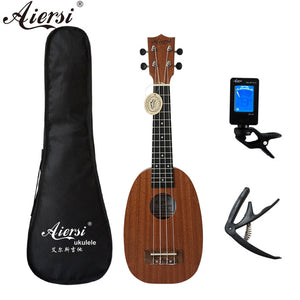 Aiersi brand 21 inch ukelele mahogany Soprano gecko ukulele musical instrument  guitar